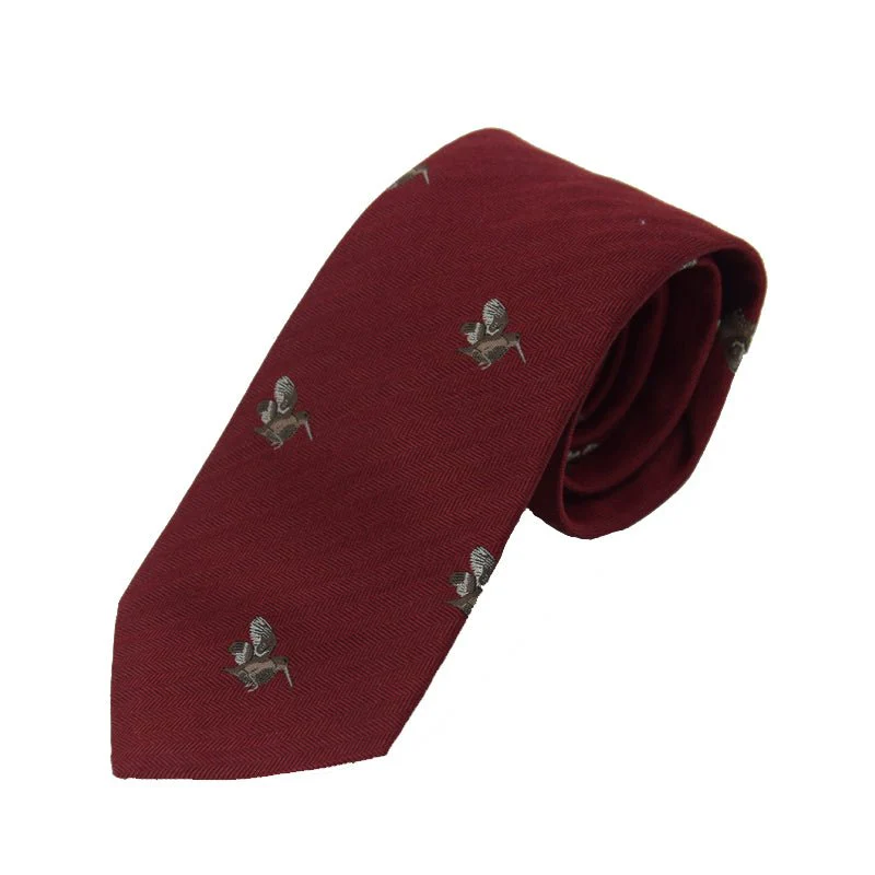 Woodcock Silk Tie