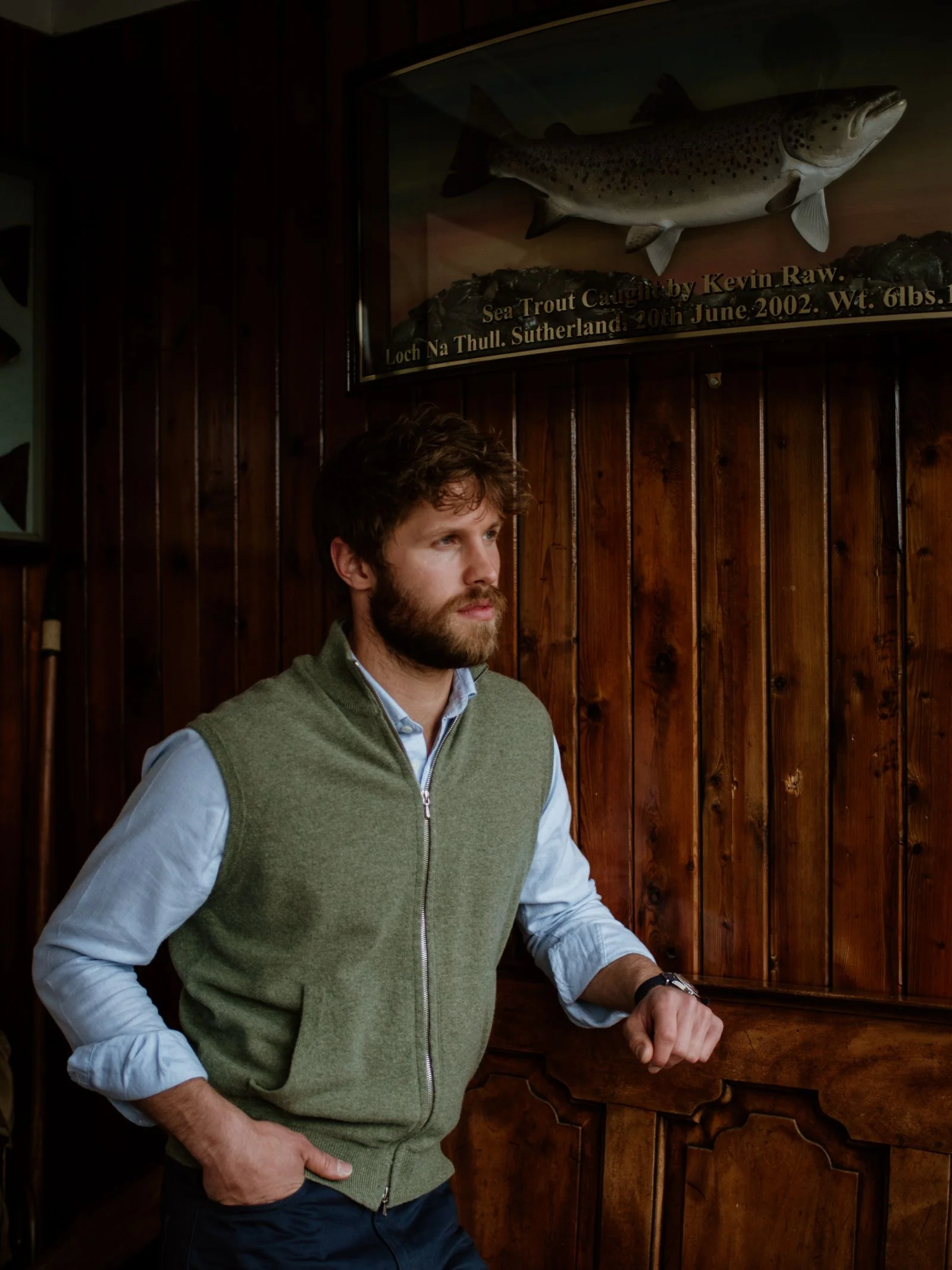 Auld Stock Zip Gilet - Image 3