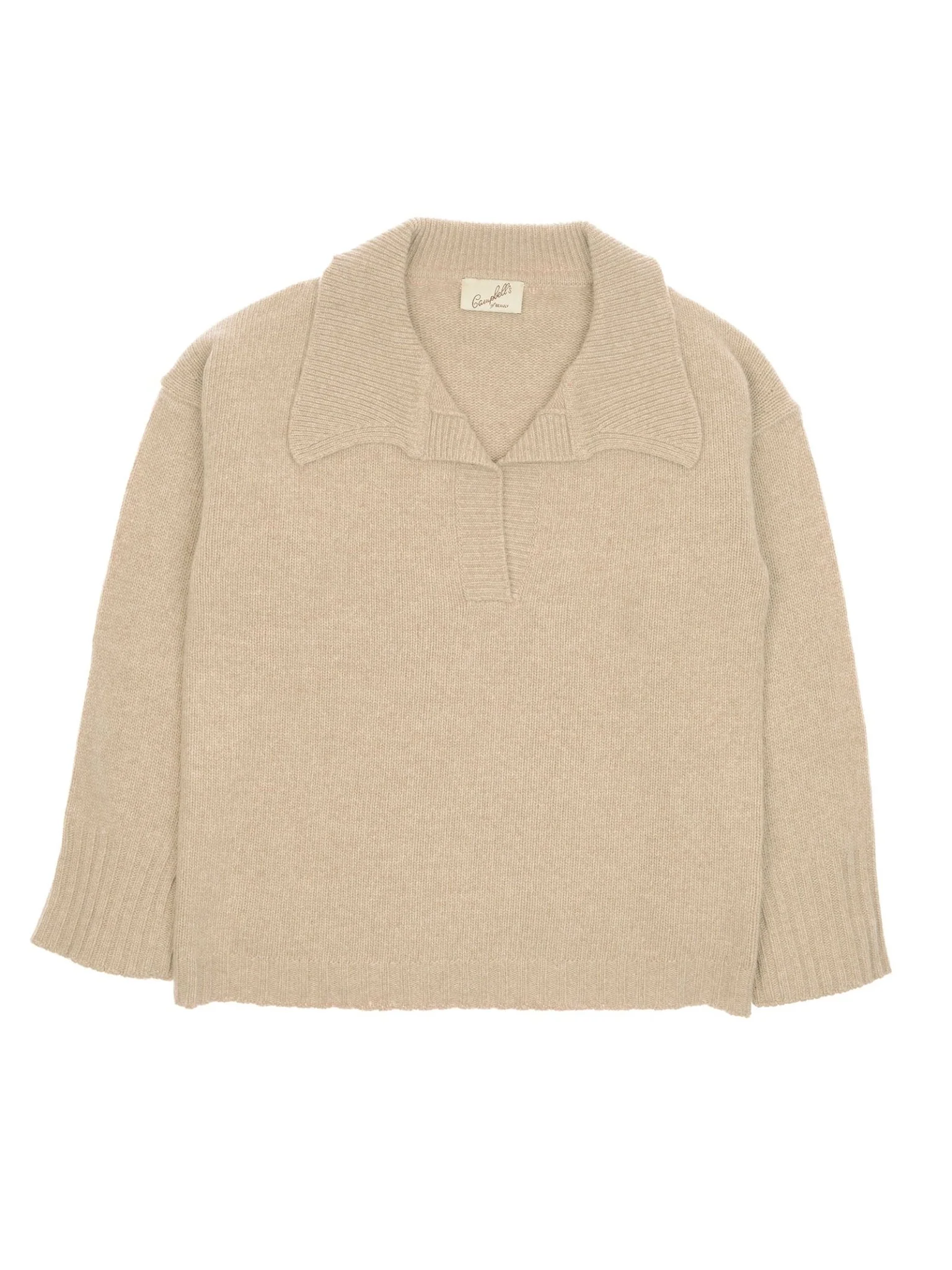 Merino Cashmere Shirt Neck Jumper - Image 4