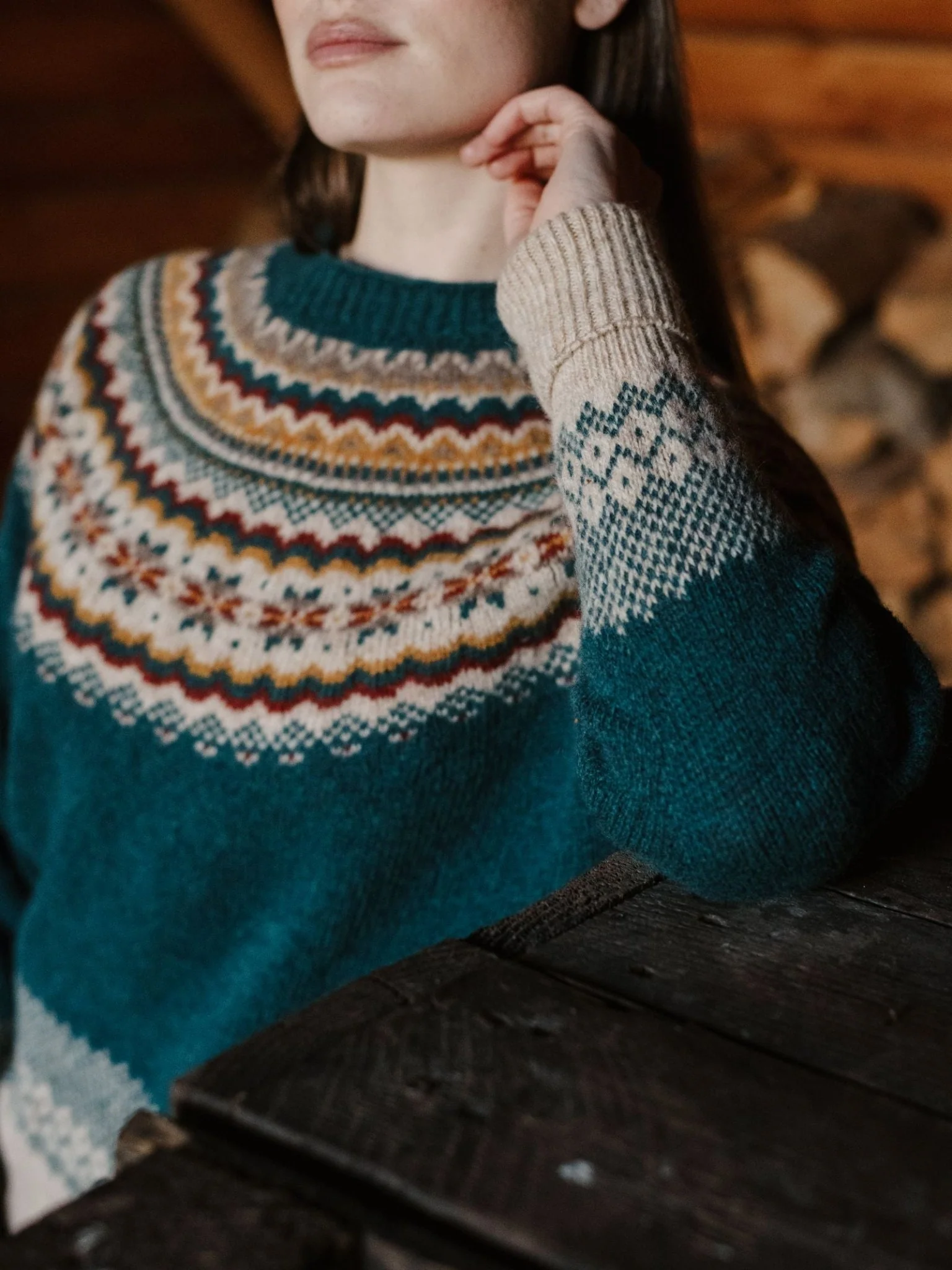 Nordic Fairisle Crew Jumper - Image 3