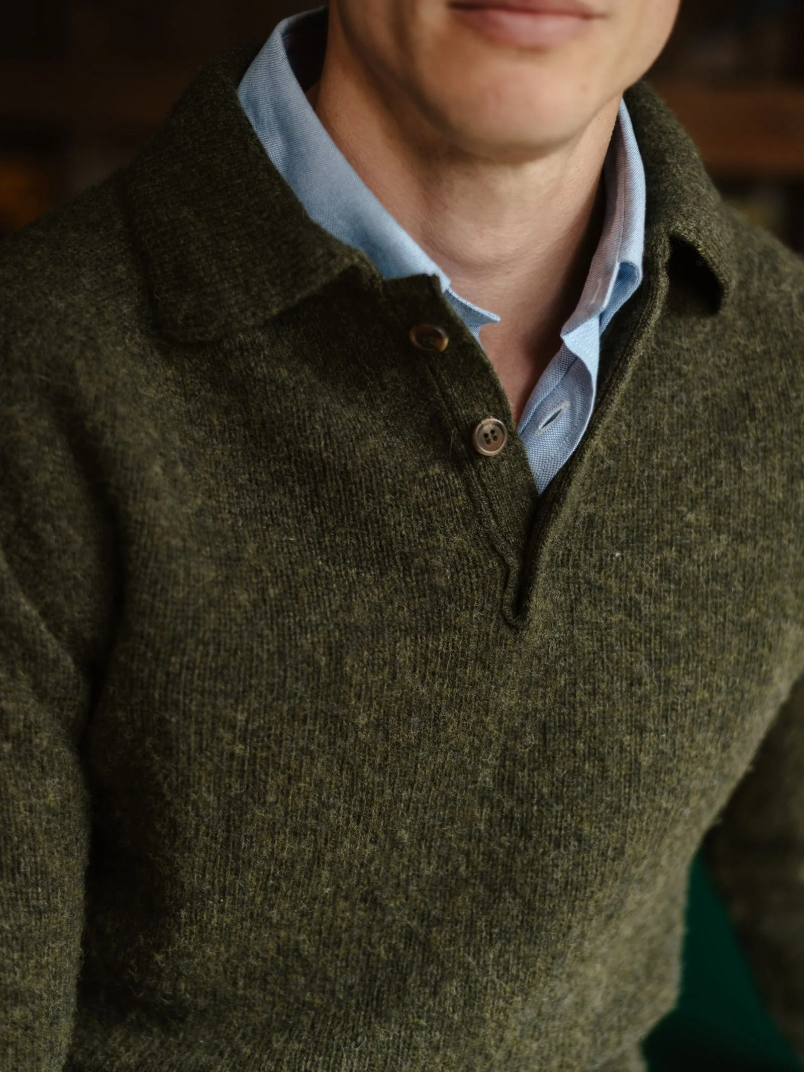 Brushed Shetland Rugby Jumper - Image 3