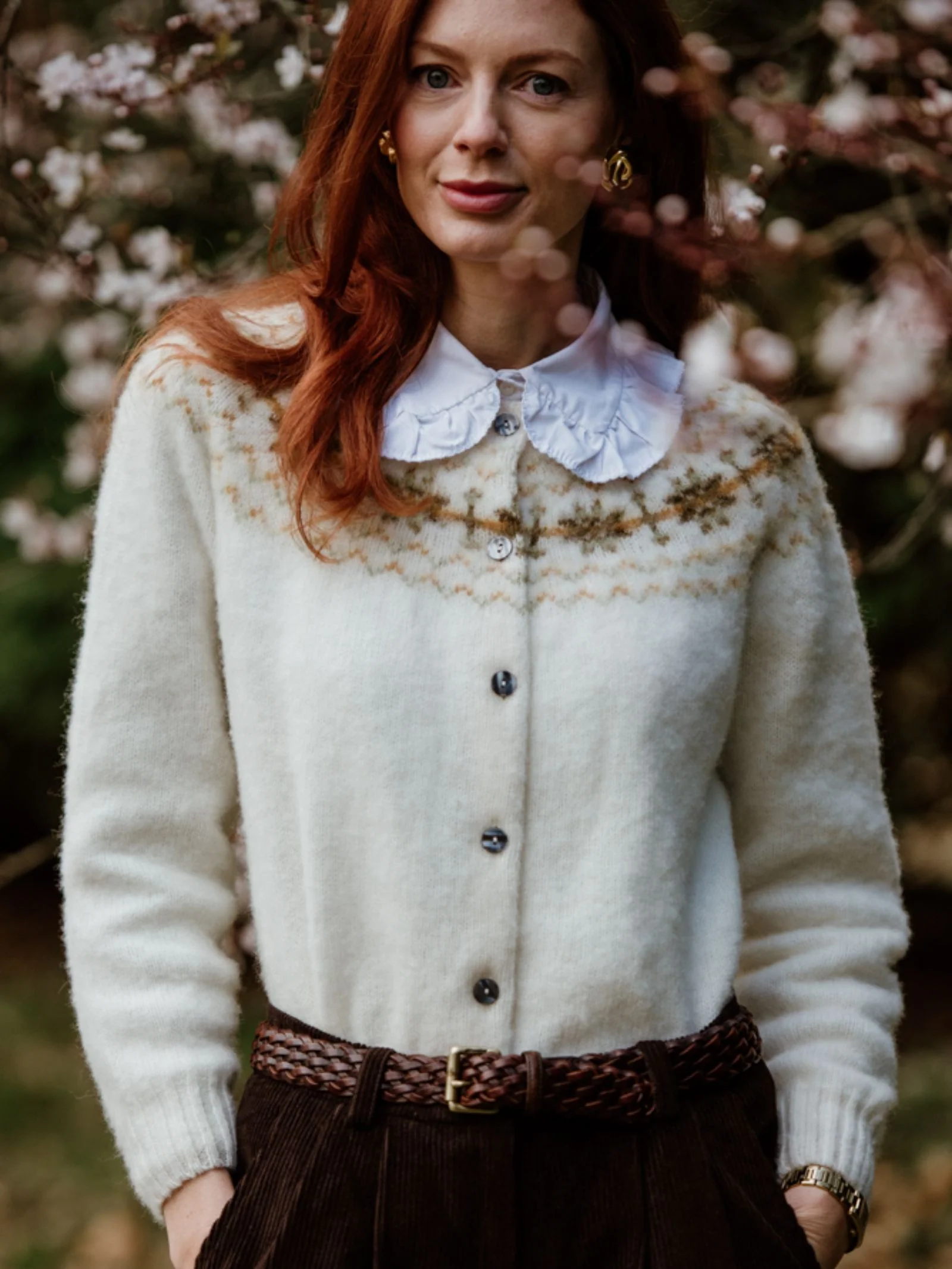 Brushed Shetland Fairisle Cardigan - Image 5