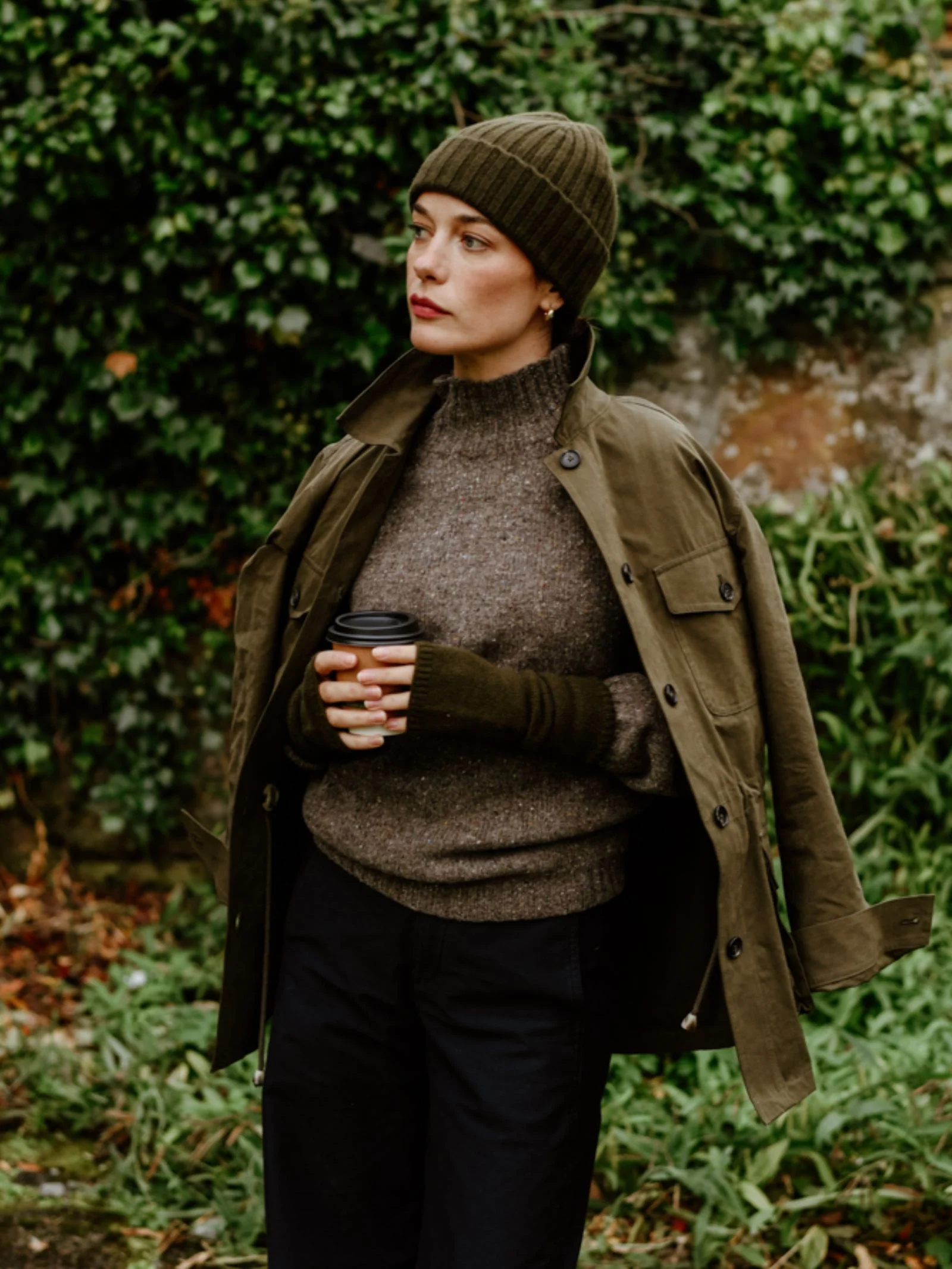 Cashmere Rib Hat