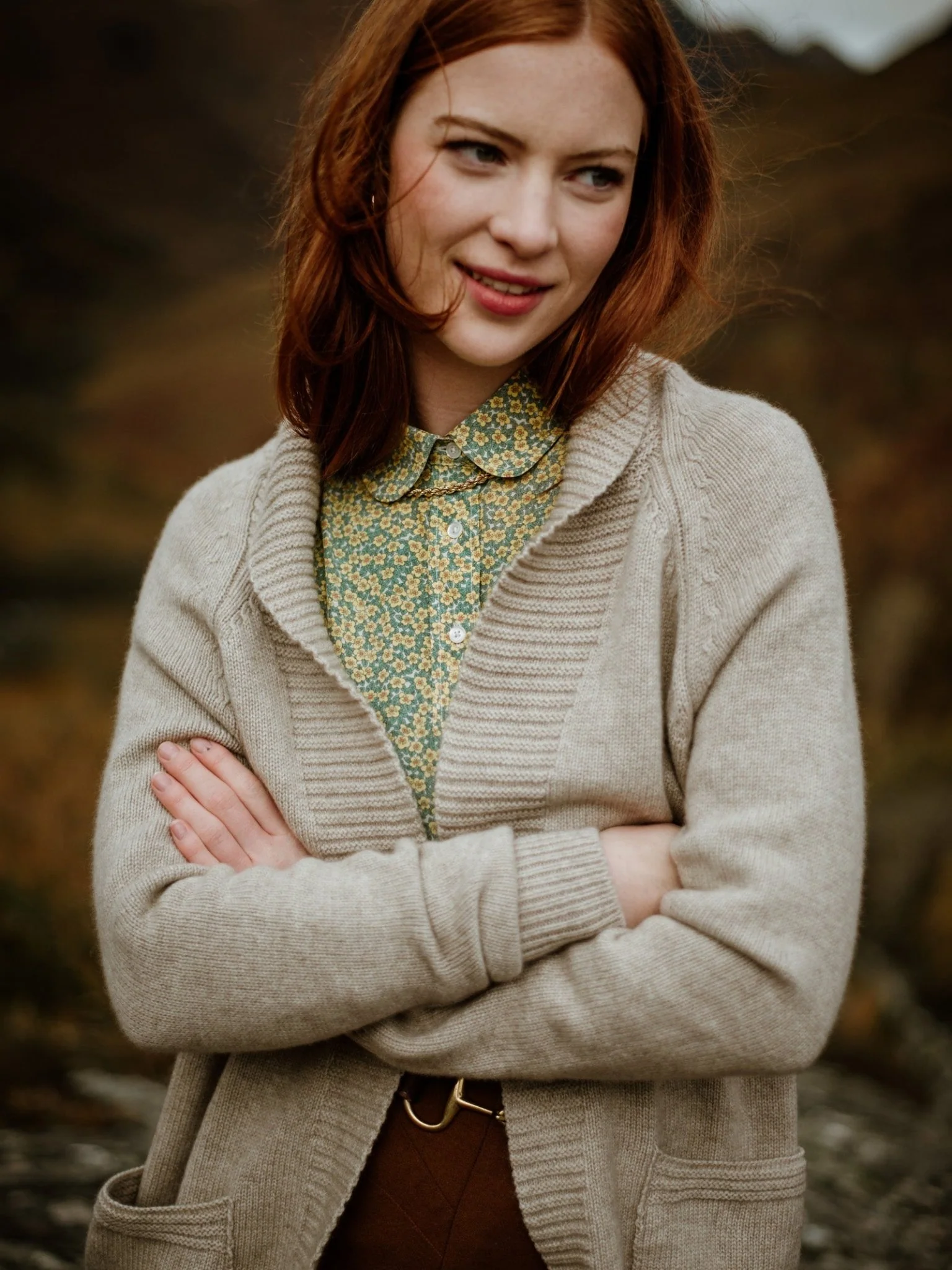 Cashmere Shawl Cardigan - Image 4