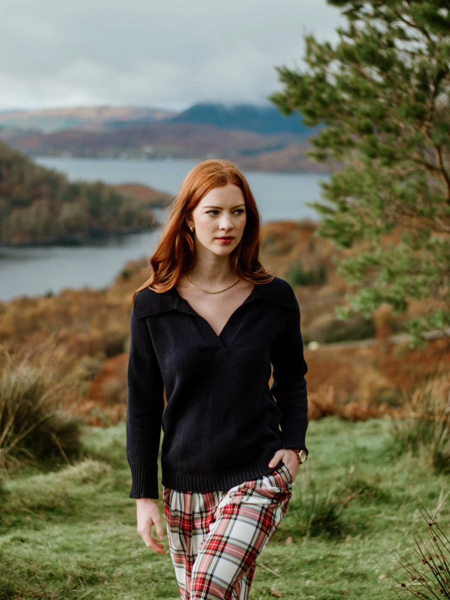 Auld Stock Cashmere Shirt Jumper - Image 5