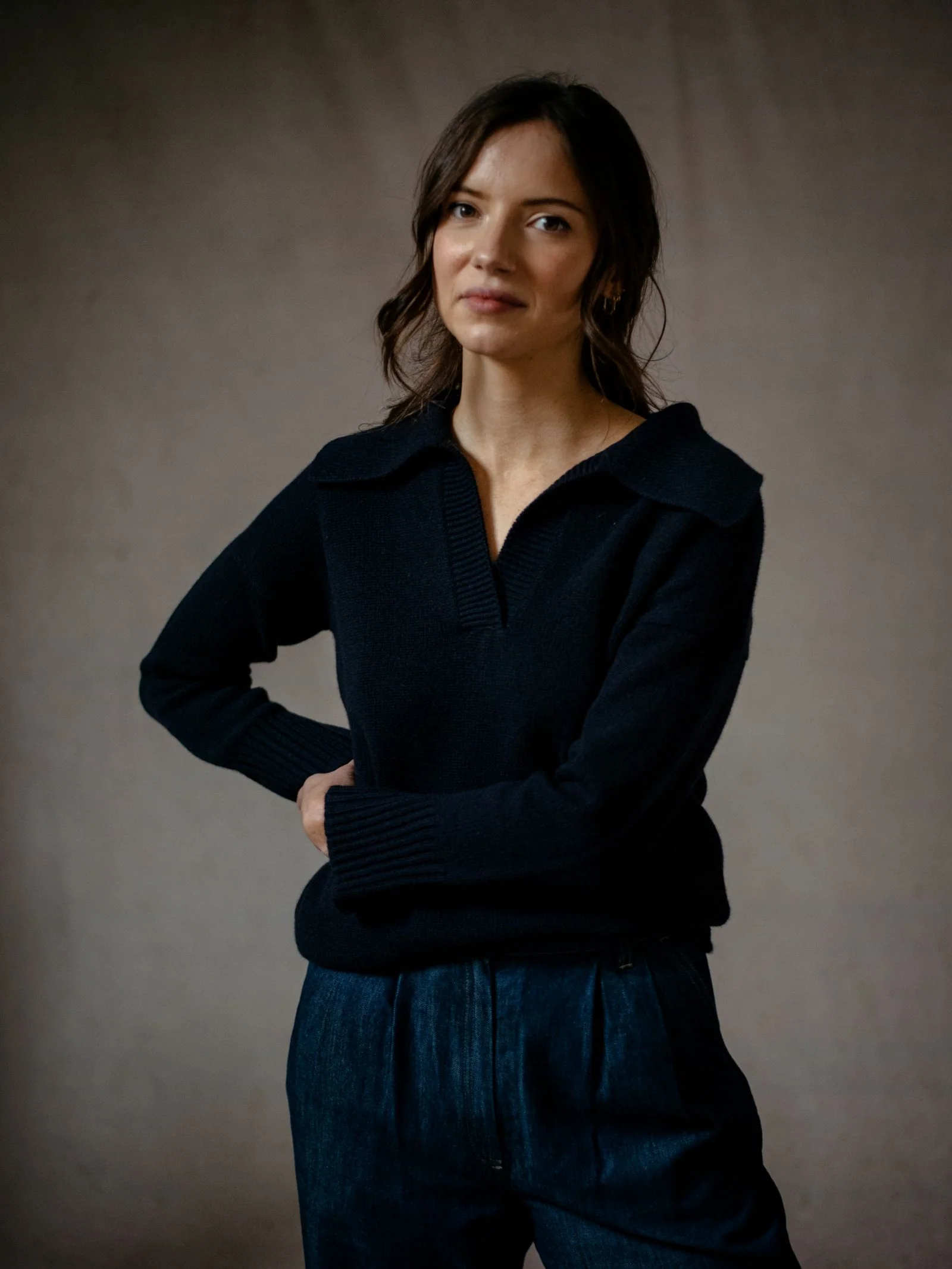 Auld Stock Cashmere Shirt Jumper - Image 7