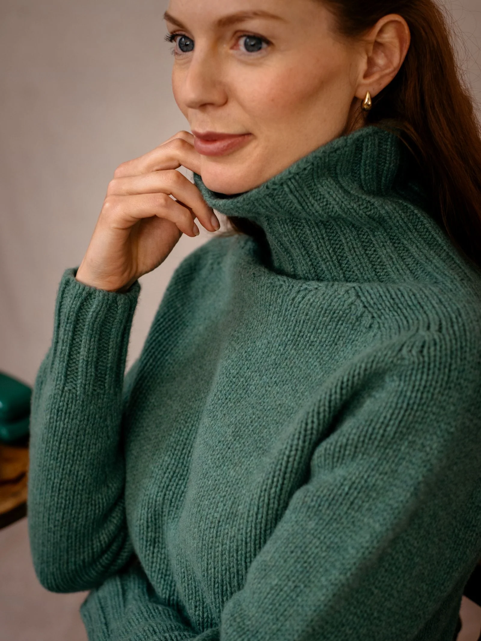 Chunky Roll Neck Sweater - Image 11