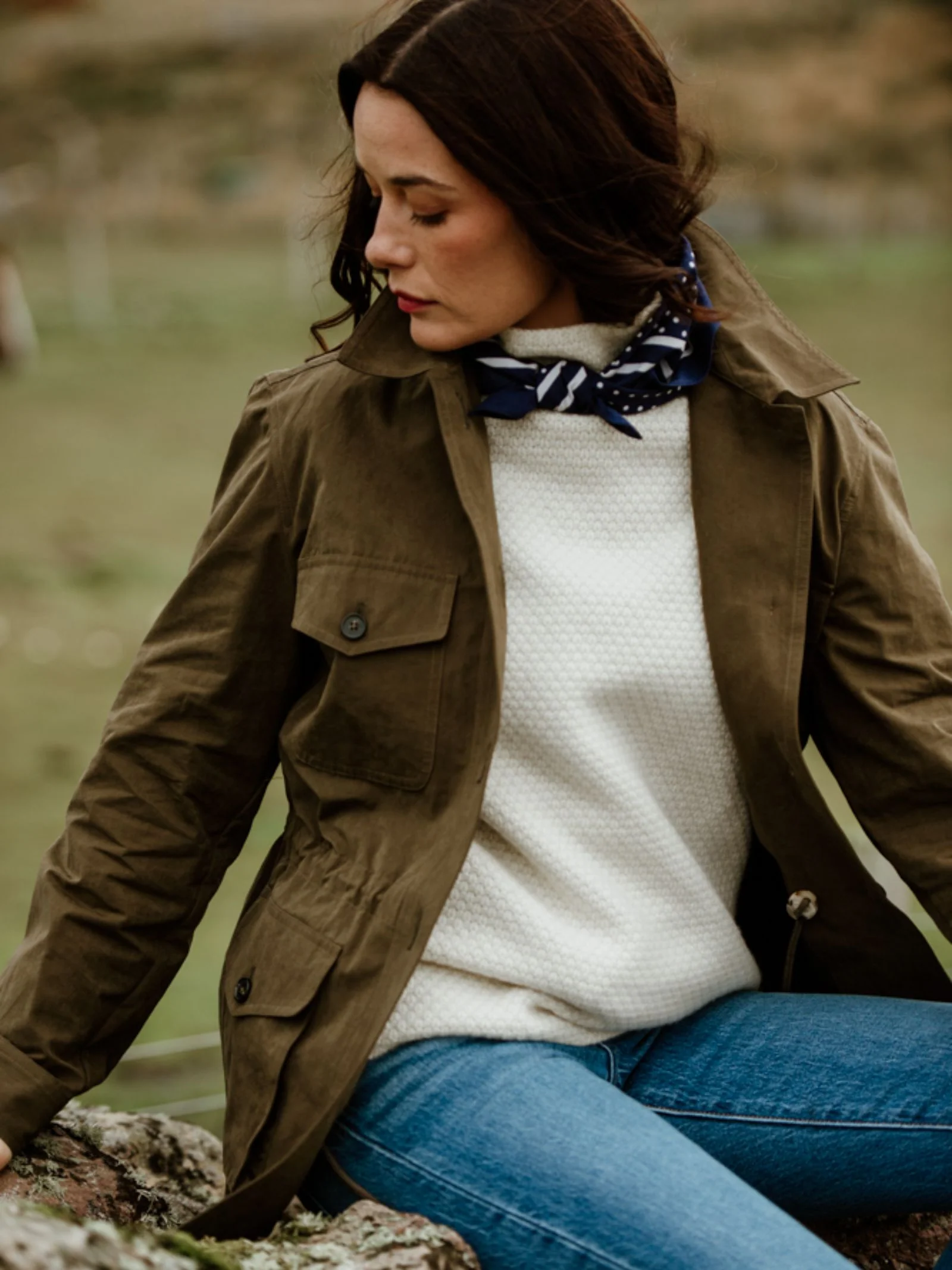 Cashmere Funnel Neck Jumper - Image 6