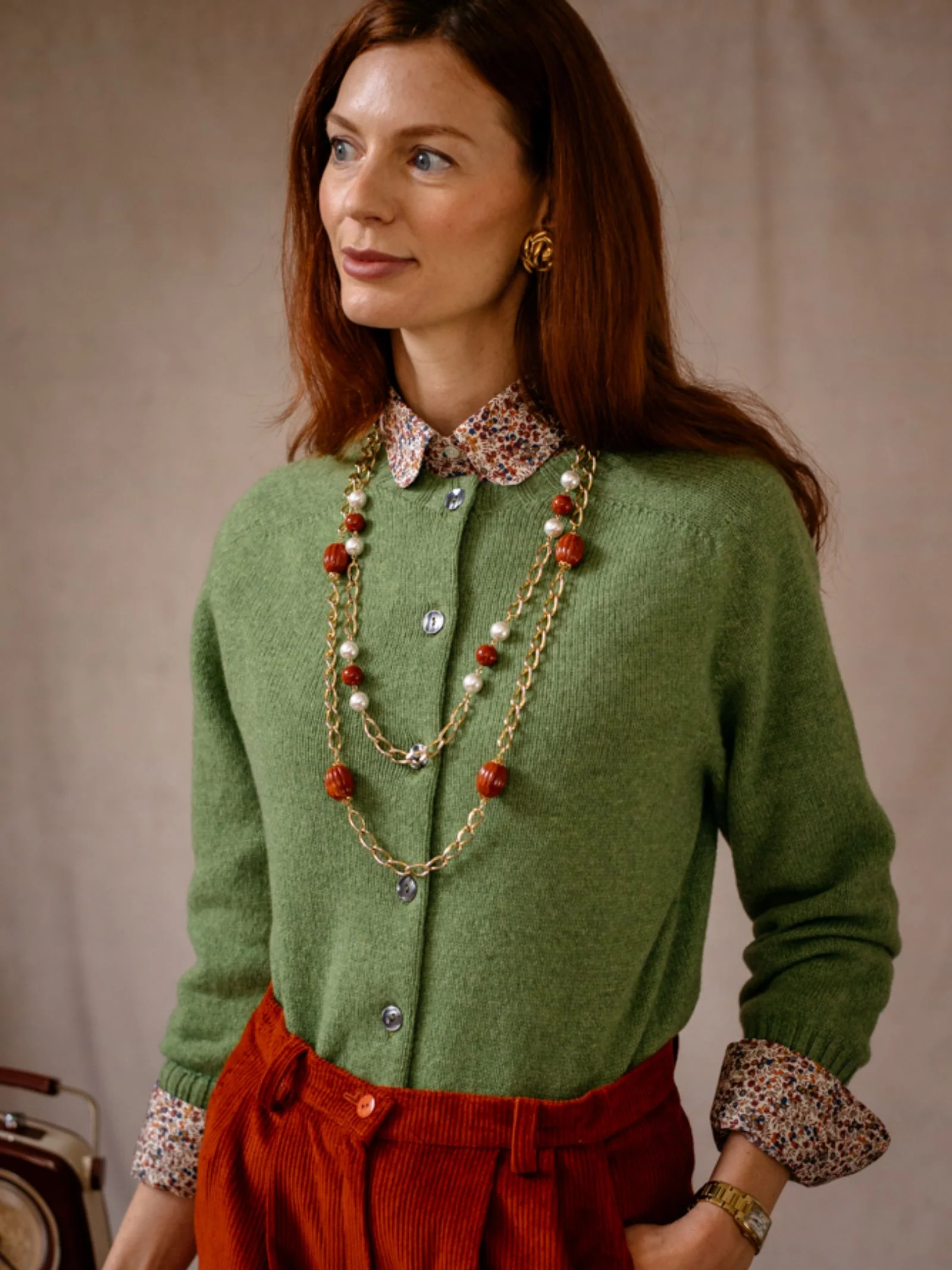 Geelong Lambswool Crew Cardigan - Image 3