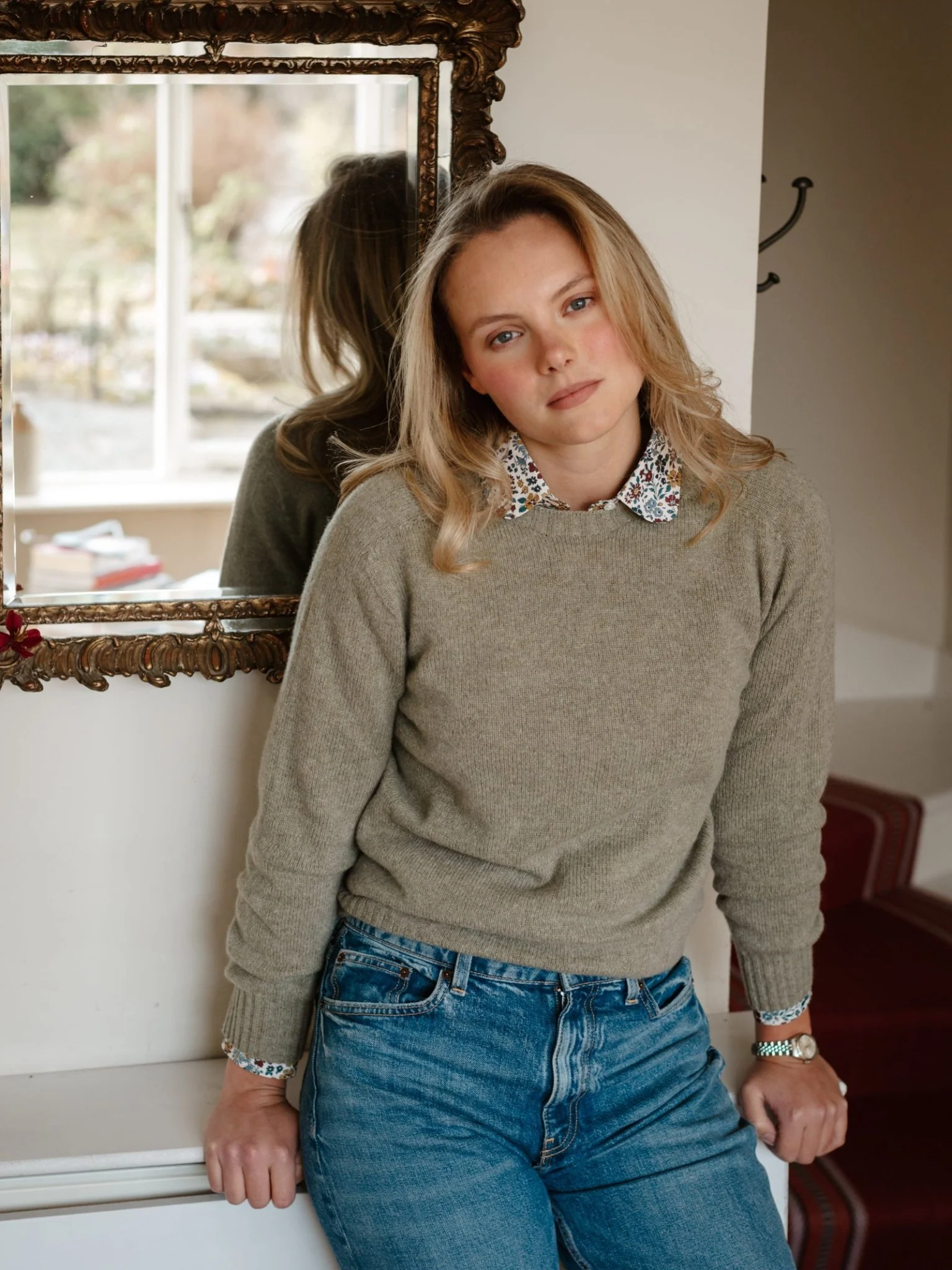 Geelong Lambswool Crew Neck Jumper - Image 3
