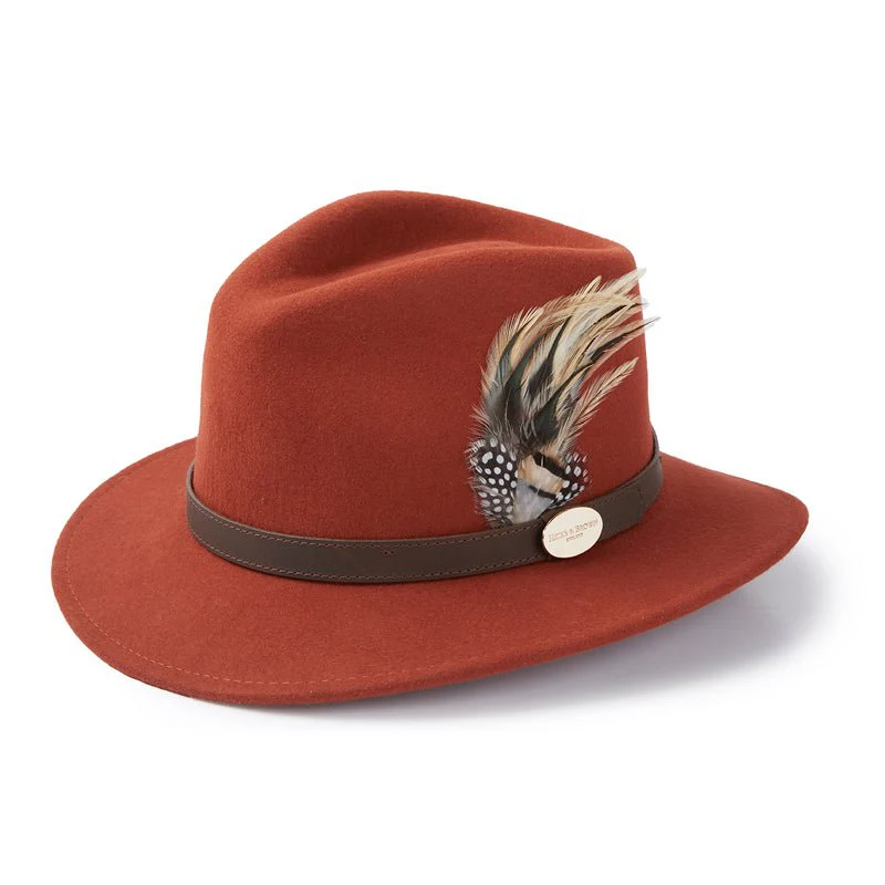 Auld Stock Guinea & Pheasant Feather Fedora - Image 2