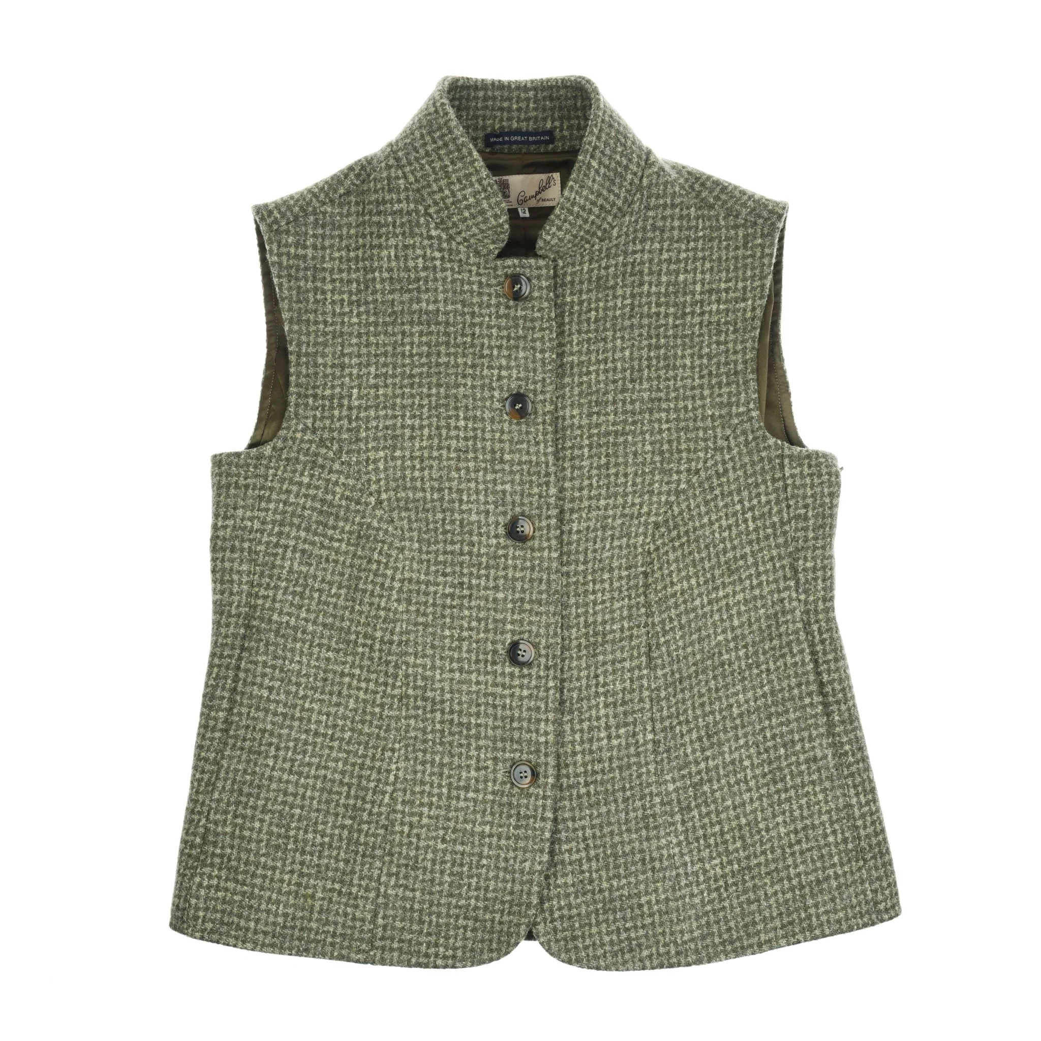 Auld Stock Harris Tweed Houndstooth Gilet - Image 4