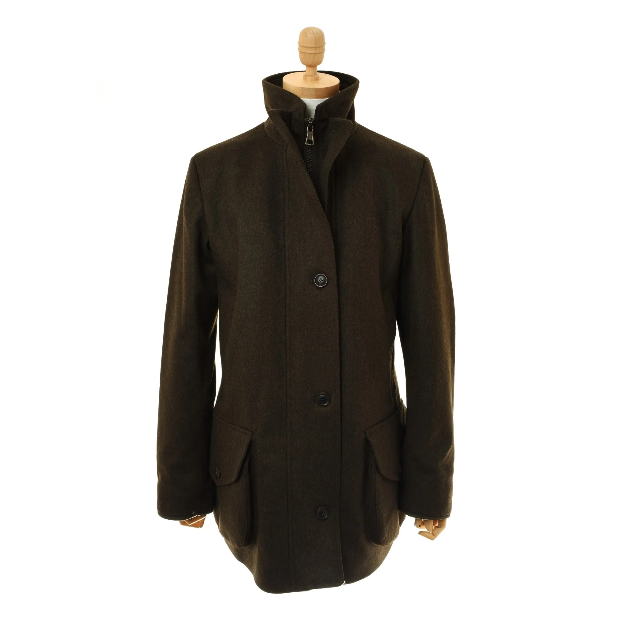 Loden Green Field Coat - Image 3