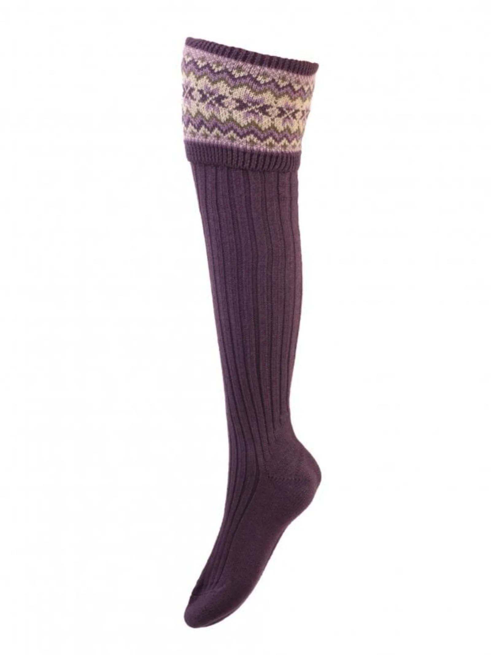 Merino Fairisle Shooting Socks - Image 10