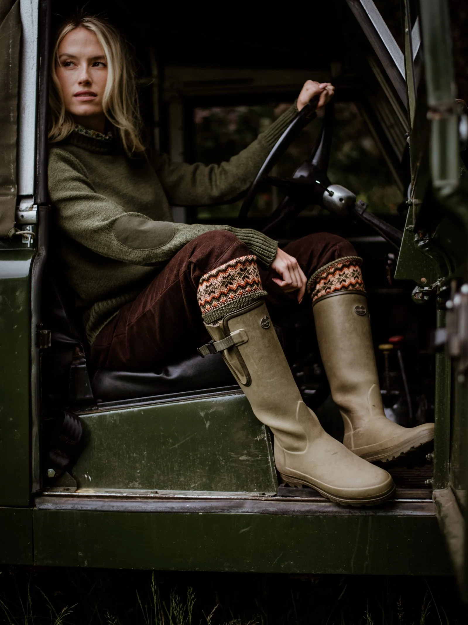 Merino Fairisle Shooting Socks - Image 3