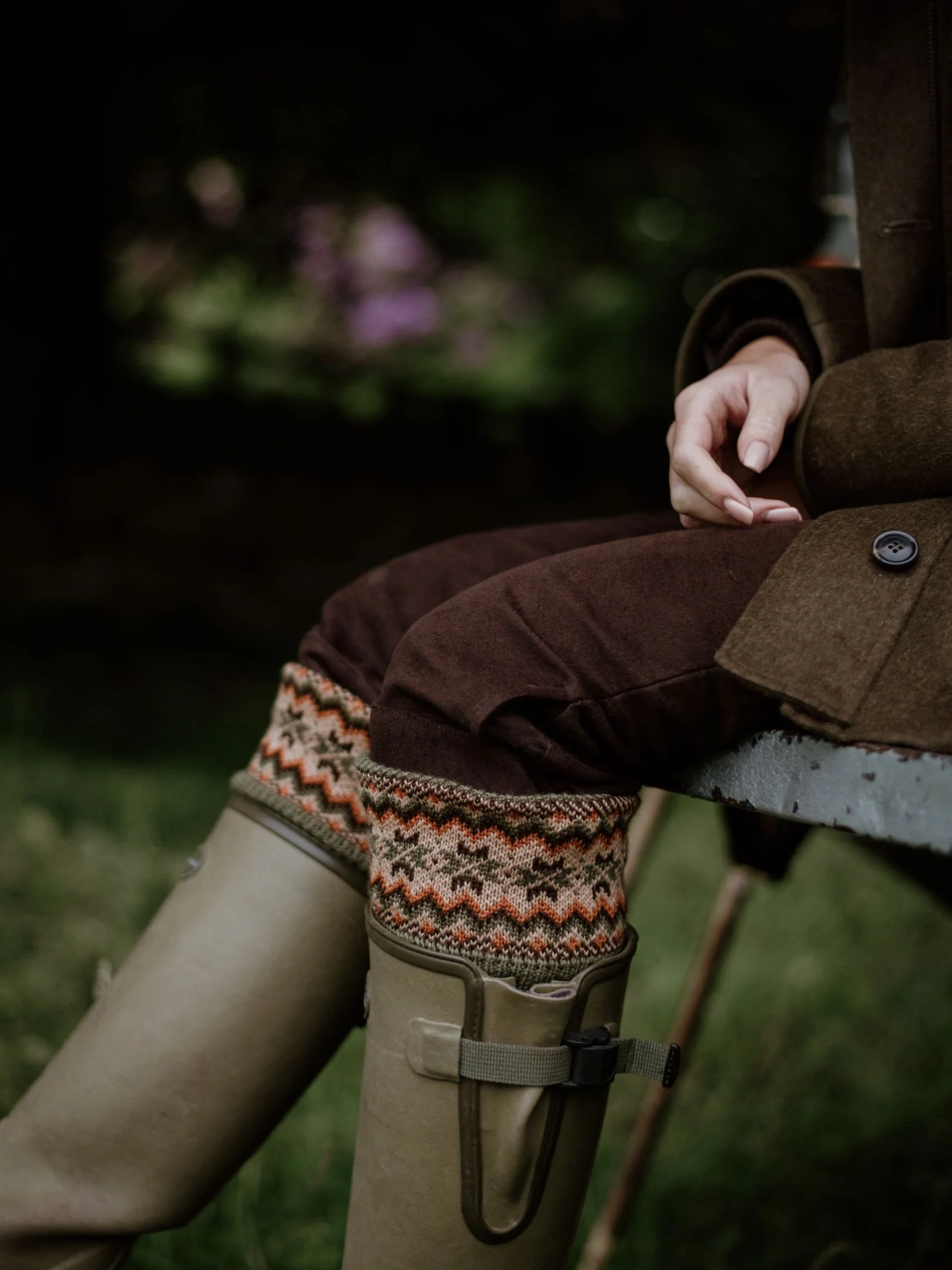 Merino Fairisle Shooting Socks - Image 4