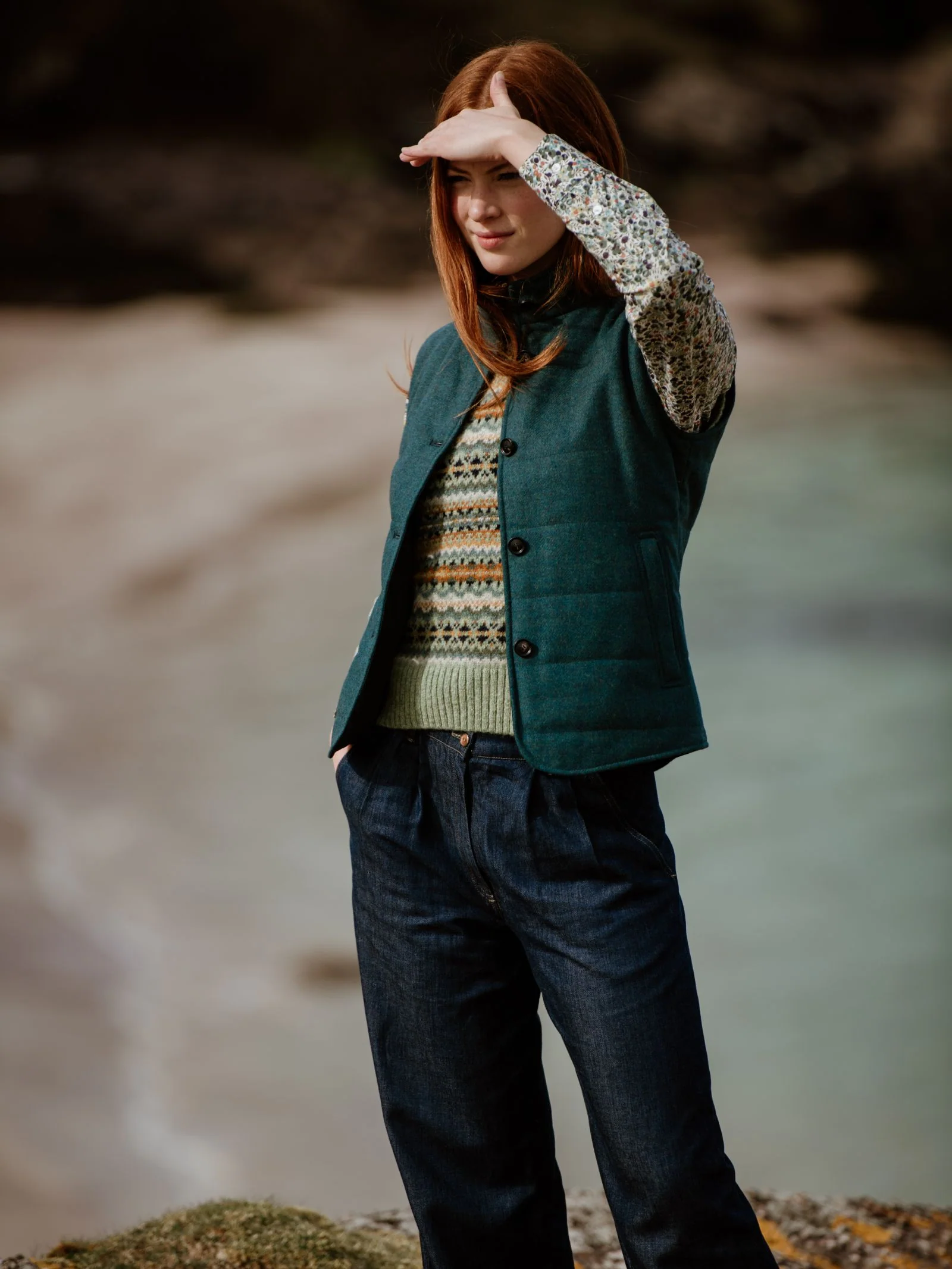 Auld Stock Quilted Buttoned Gilet - Image 6