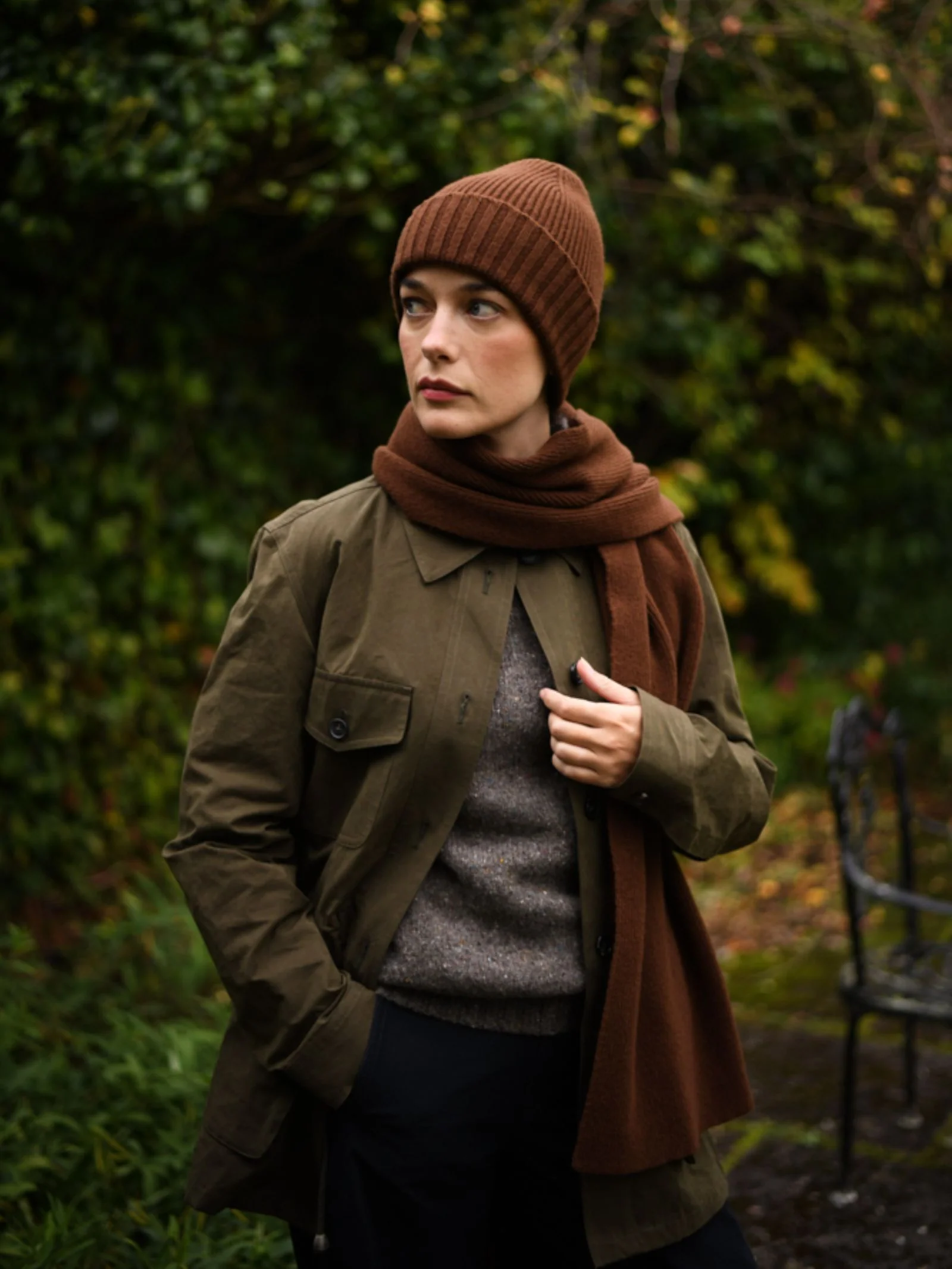 Lambswool Rib Scarf - Image 4