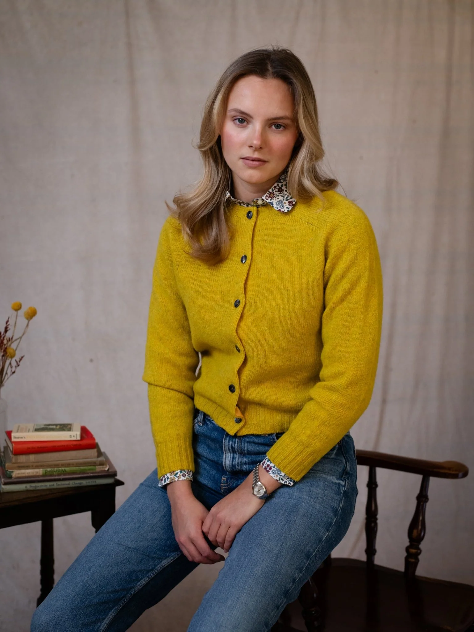 Shetland Cropped Cardigan - Image 10