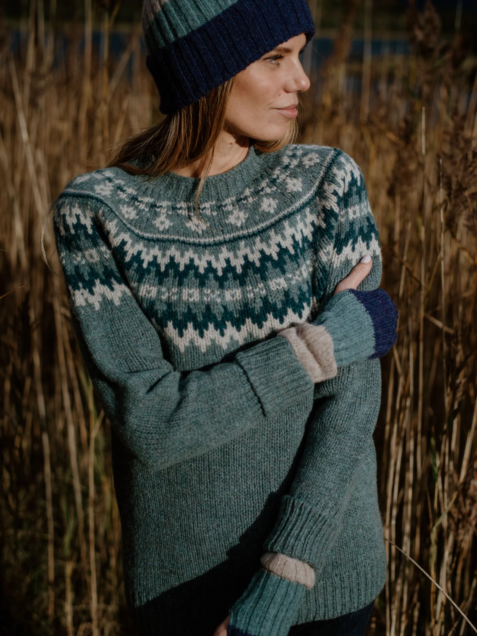 Auld Stock Stripe Wristwarmers