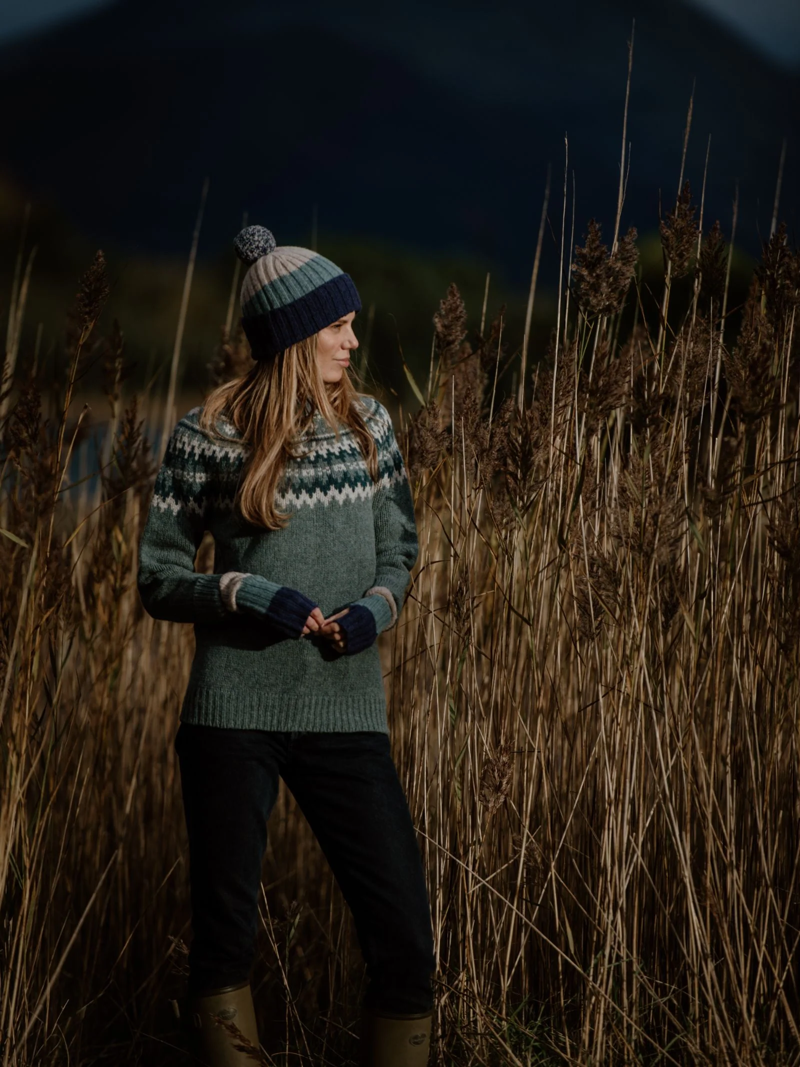 Auld Stock Stripe Wristwarmers - Image 2