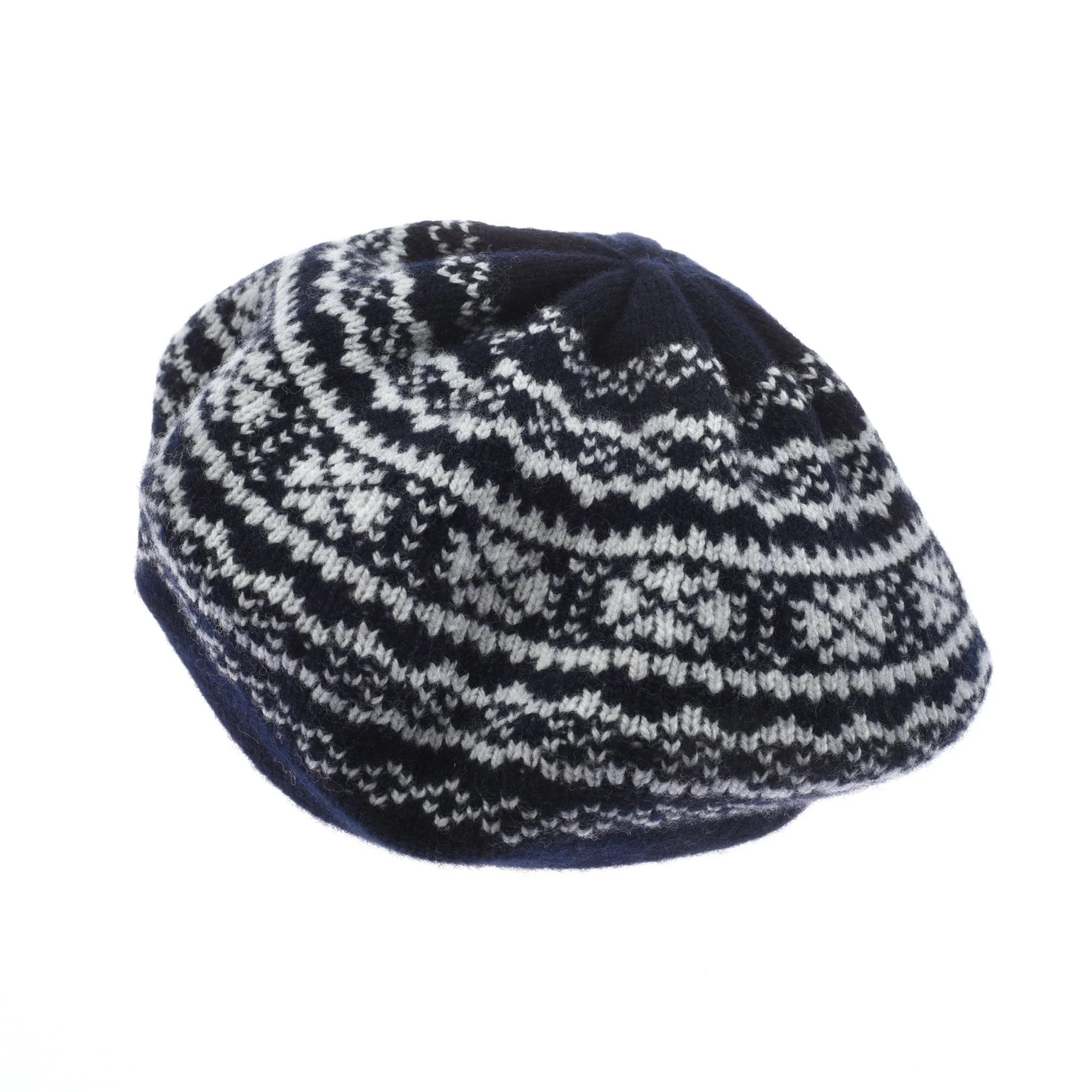 2 Colour Fairisle Beret - Image 3