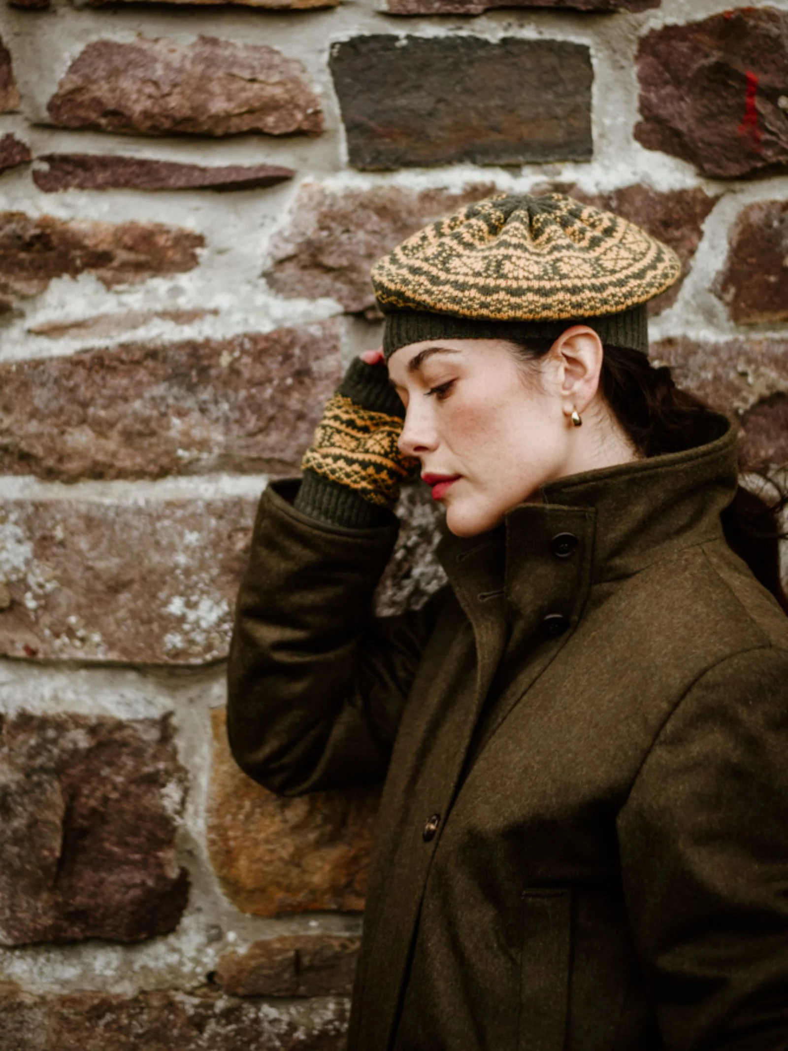 2 Colour Fairisle Beret