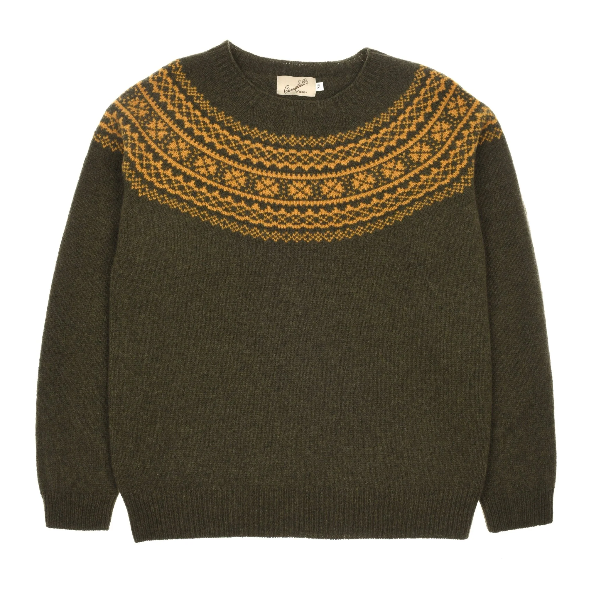 Two-Colour Fairisle Yoke Jumper - Image 9